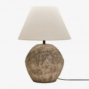 Rolos De Cerâmica E Linho Castanho Areia & ↑60 Cm - Sklum
