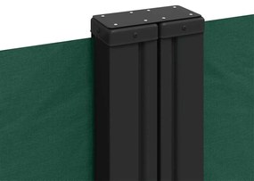 Toldo lateral retrátil 180x600 cm verde-escuro