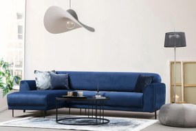 Sofá-cama de canto Image Corner – Azul Marinho – 287 cm x 169 cm