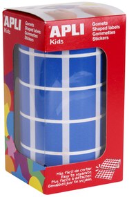 Rolo Autocolantes Quadrangular Azul 20MM
