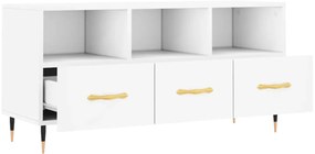 Móvel de TV 102x36x50 cm derivados de madeira branco