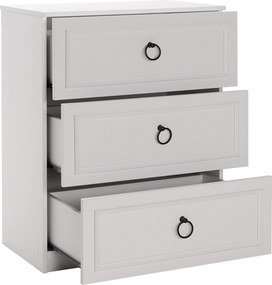 Cômoda "Bianca" Branca Moderna - 72x93x44cm - Amplo Armazenamento