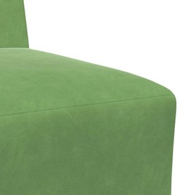 Poltrona 55 cm veludo verde-claro