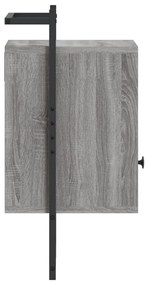 Mesas cabeceira 2 pcs 40x30x61cm deriv. madeira cinzento sonoma