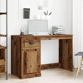 Escrivaninha vidaXL com Armazenamento em Madeira Velha 50x115x75 cm em