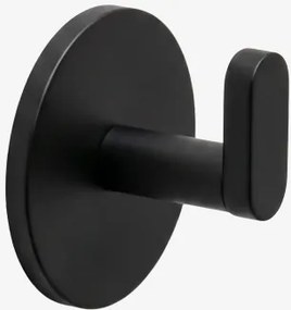 Cabide Adesivo Para Casa De Banho Em Aço Inoxidável Caldrumi Preto Mate - Sklum