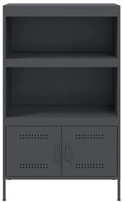 Aparador alto 68x39x113 cm aço antracite