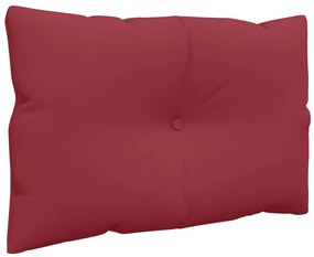 Almofadões para móveis de paletes 3 pcs tecido vermelho tinto