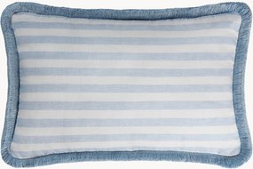 Almofada de linho artesanal às riscas Happy Pillow