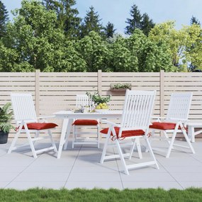 Almofadões de cadeira 4 pcs 40x40x7 cm tecido oxford vermelho