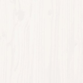Banco de jardim extensível 212,5x40,5x45 cm pinho maciço branco