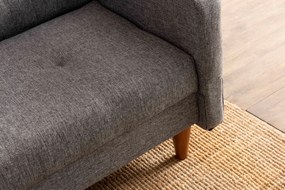 Sofá-Cama de 3 Lugares Hiko – Cinzento Claro – 180 x 102 cm