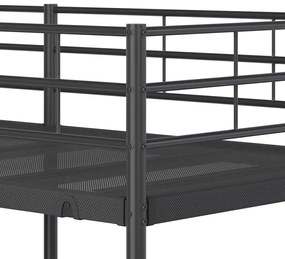 Beliche sem colchão 80x200 cm aço preto