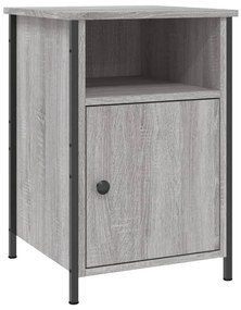 Mesas cabeceira 2 pcs 40x42x60cm deriv. madeira cinzento sonoma