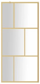 Divisória de chuveiro 90x195 cm vidro transparente ESG dourado
