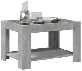 Mesa de centro c/ LEDs 73x53x45 cm derivados de madeira