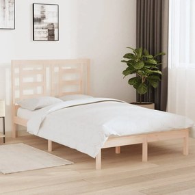 Cama sem colchão 120x200 cm madeira de pinho maciça