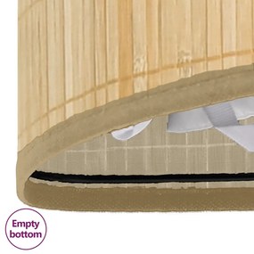 Cesto de canto para roupa suja 60 L bambu