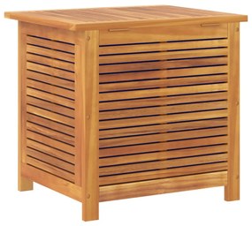 Caixa arrumação jardim c/ veneziana 60x50x56 cm acácia maciça