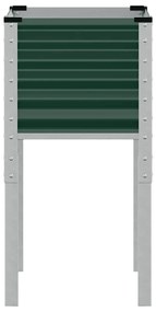 Vaso/floreira de jardim 45x45x88 cm aço verde