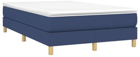 Estrutura de cama sem colchão 120x200 cm tecido azul