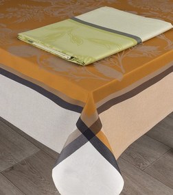 Toalhas de mesa anti nódoas 100% algodão - CHITA 2024 Fateba: Dourado 1 Toalha de mesa 180x180 cm