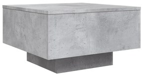 Mesa de centro 55x55x31 cm derivados de madeira cinza-cimento