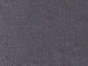 Cama de casal em veludo cinzento escuro 160 x 200 cm MELLE Beliani