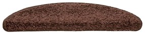 Tapetes de escada 30 pcs 56x17x3 cm castanho