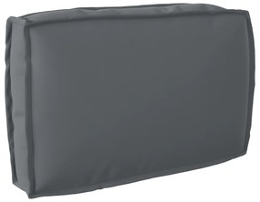 vidaXL Almofada de palete para encosto Antracite 60 x 40 x 12 cm