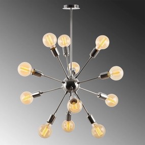 Chandelier Dartini – Chrome – 63 cm de diâmetro, 80 cm de altura