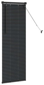Persiana de Janela com cortinas Outros Manual Preto 80 x 130 cm Alumín