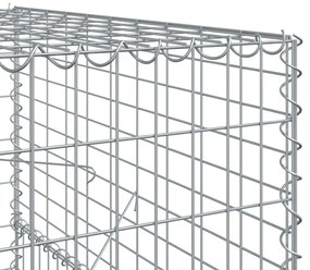 Cesto gabião com cobertura 1000x100x150 cm ferro galvanizado