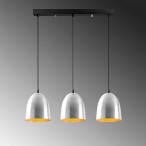 Candeeiro Suspenso Tattoo – Prateado – 70 x 20 cm