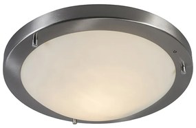 Candeeiro de teto moderno em aço 31 cm IP44 - Yuma Design,Moderno