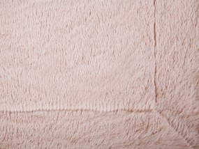 Manta rosa 180 x 200 cm GELIK Beliani