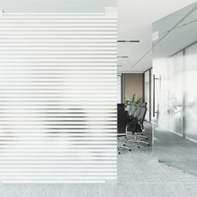 Películas para janela 2 pcs PVC fosco padrão riscas