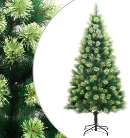 356736 vidaXL Árvore de Natal artificial articulada com suporte 120 cm