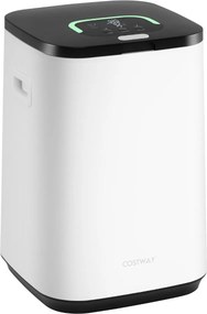 Aquecedor de toalhas 23 L com luz temporizador 24H desligamento automático bloqueio infantil capacidade 3 toalhas branco