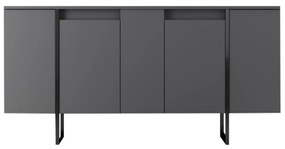 Console Luxe – Anthracite Black – 160 cm x 35 cm x 80 cm