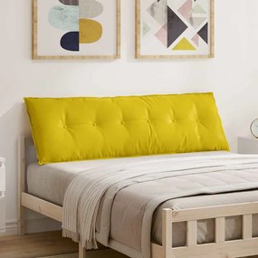 vidaXL Travesseiro para Costas Amarelo 160 x 50 cm