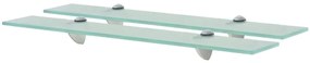 Prateleiras flutuantes 2 pcs vidro 60x20 cm 8 mm
