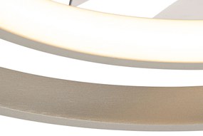 Ventilador de teto de aço 46,5 cm incl. LED com controle remoto - Kees Design