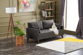 Sofá de 2 Lugares Bella – Antracite – 177 x 85 x 81 cm