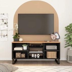 vidaXL Móvel de TV 100x33x46 cm acácia maciça/derivados madeira