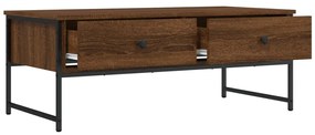 Mesa centro 101x49x39,5 cm derivados madeira carvalho castanho