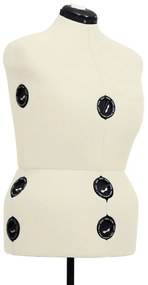 Manequim feminino ajustável tamanho L 44-50 cor creme