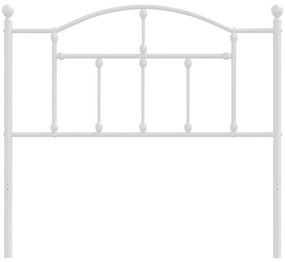 Cabeceira de cama 100 cm metal branco