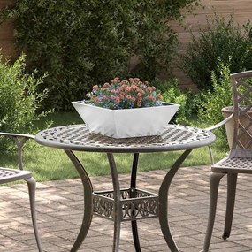 Vaso de jardim 40x40x15 cm em aço galvanizado