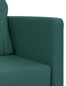 Sofá-cama sem pés 112x174x55 cm tecido verde-escuro